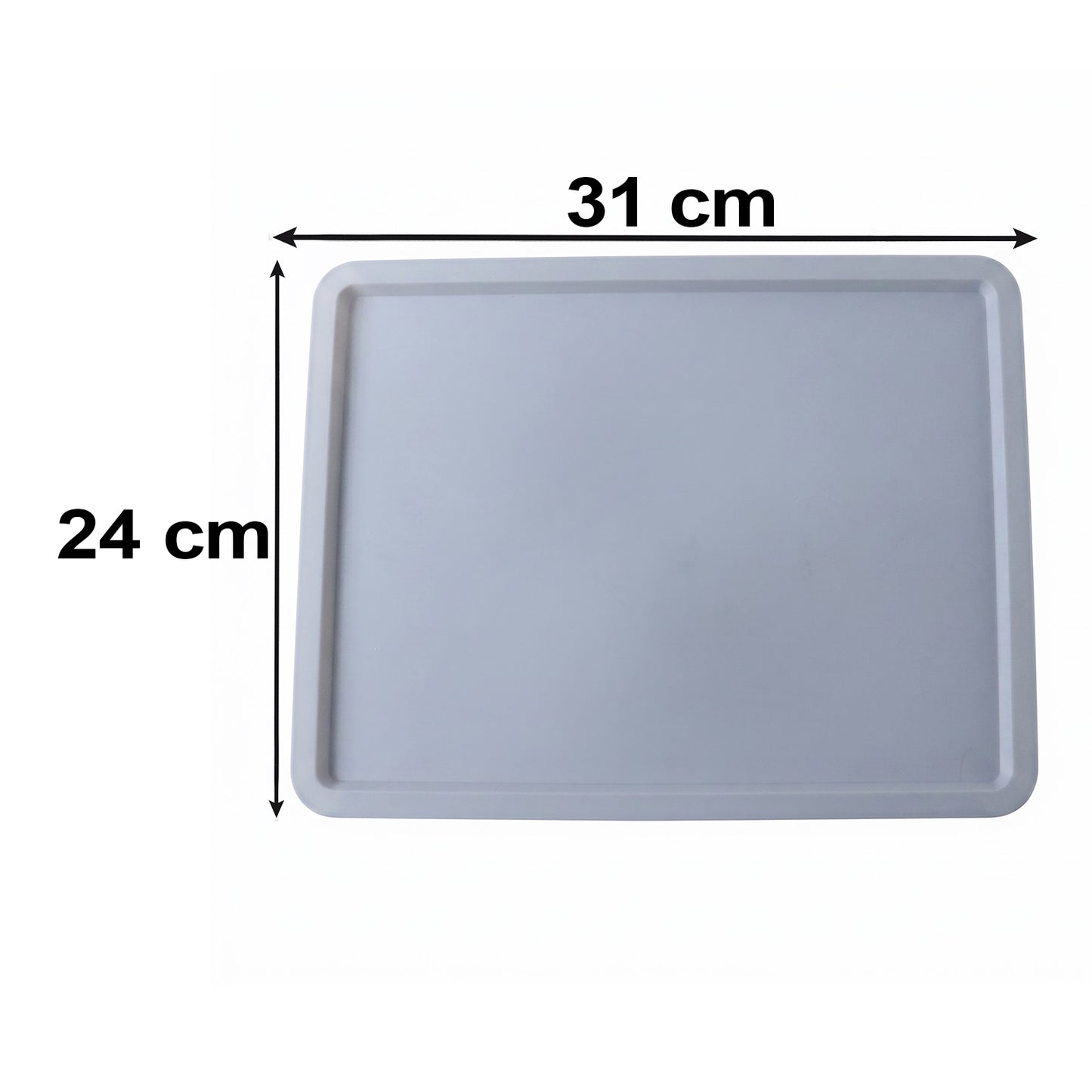 Plastic serving tray size 31 cm by 24 cm