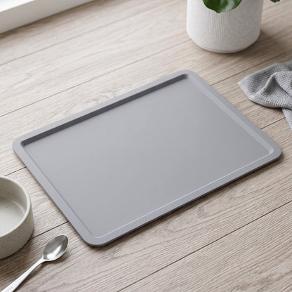 Multipurpose rectangular plastic tray for kitchen use