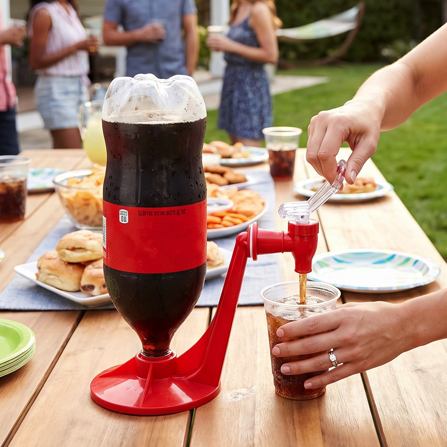 Bottle drink dispenser outdoor use