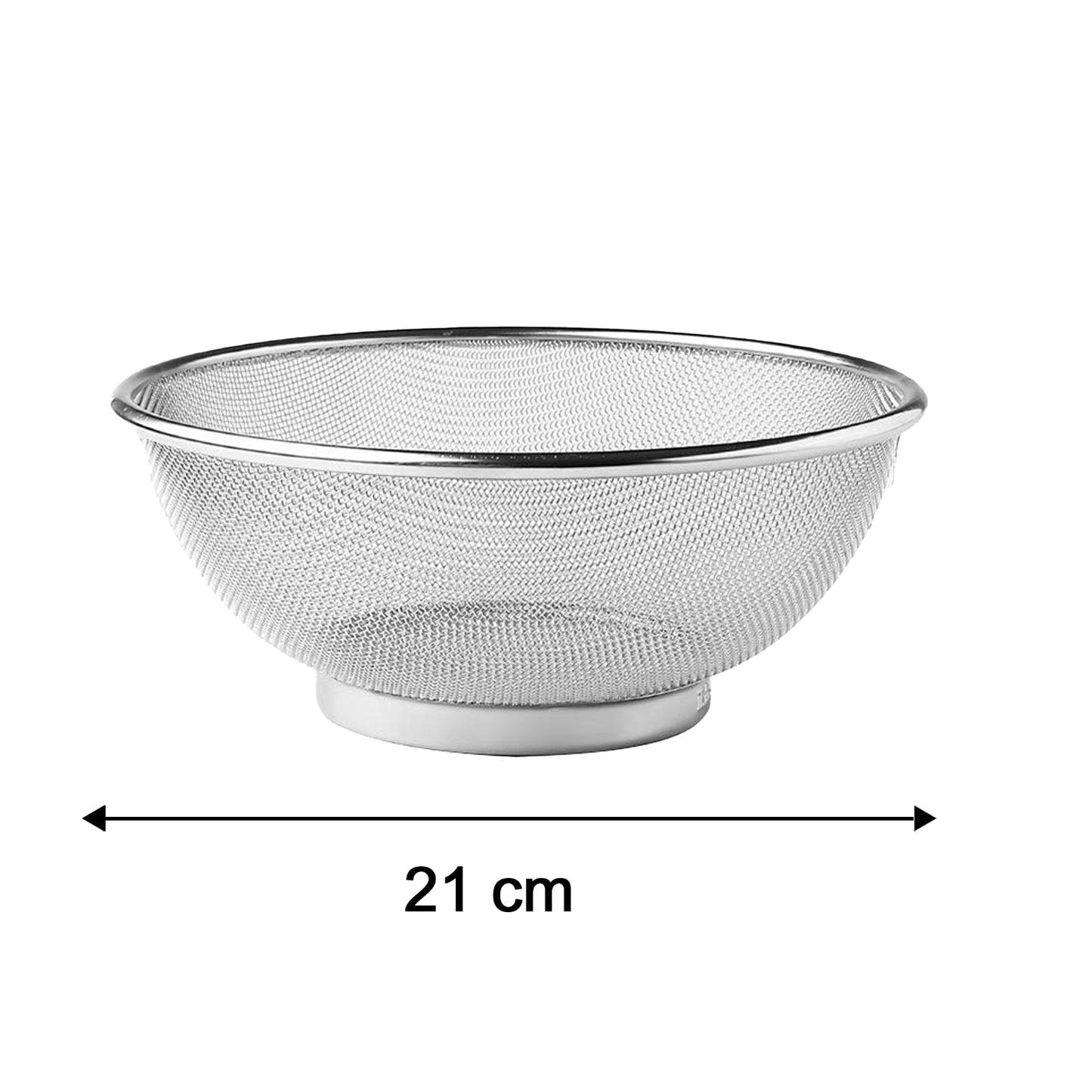 Mesh strainer bowl 21 cm size image
