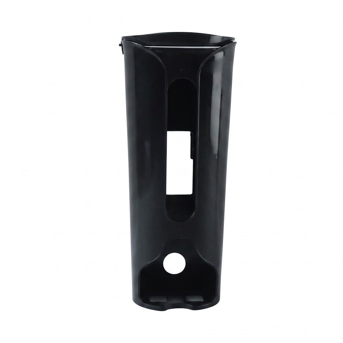 Plastic bag holder on white background