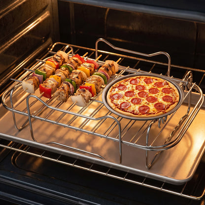 Air fryer accessory set oven use view