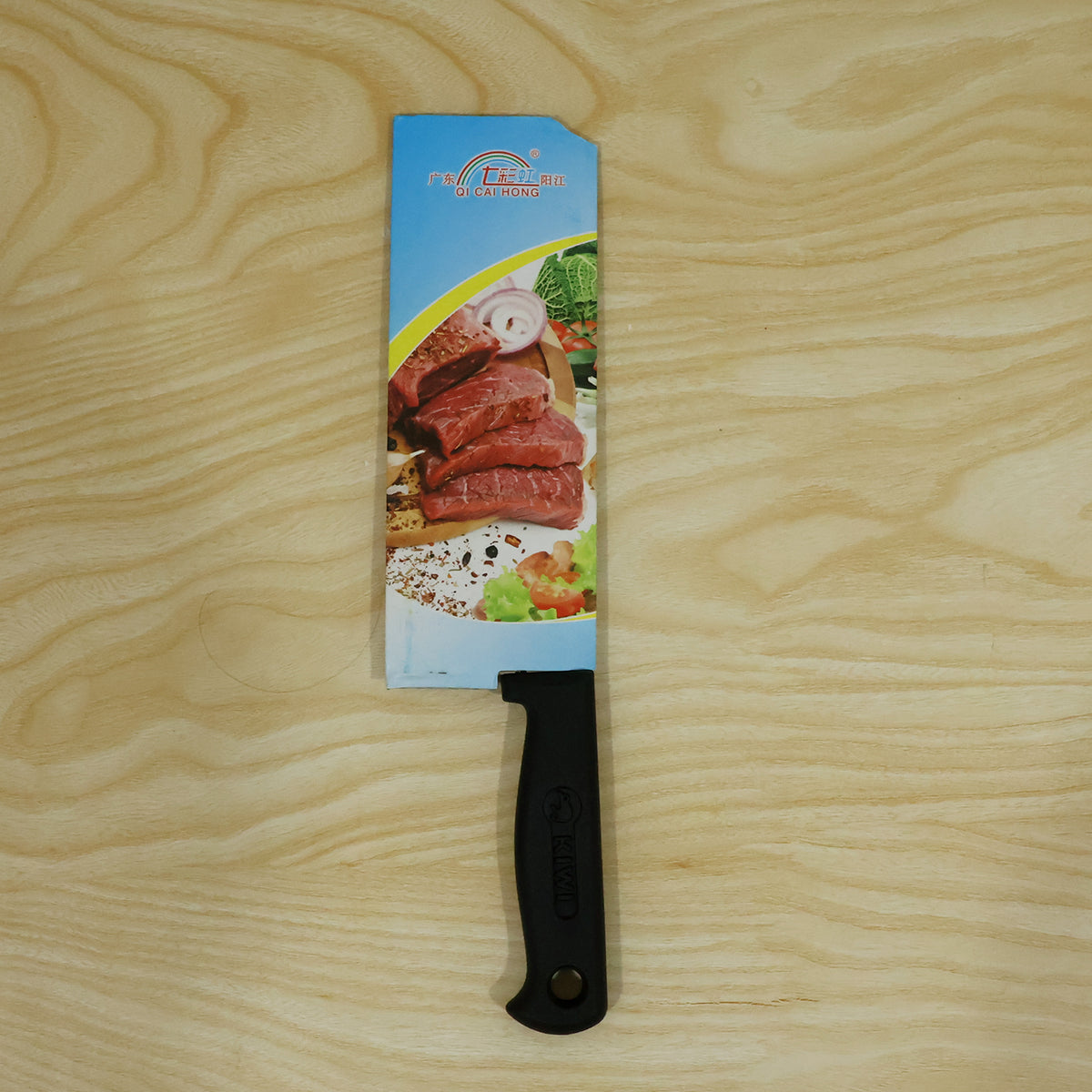 Small stainless steel kitchen cleaver knife - actual product
