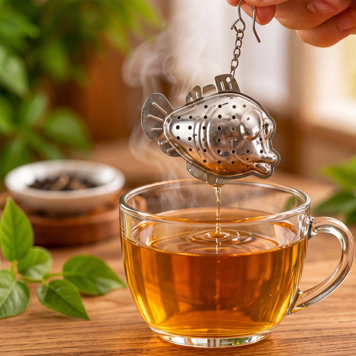 Fish shaped stainless steel tea infuser 05
