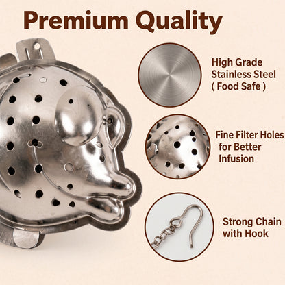 Fish shaped stainless steel tea infuser 06