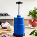 Onion Vegetable Hand Press Chopper – Sharp Stainless Steel | Quickslice