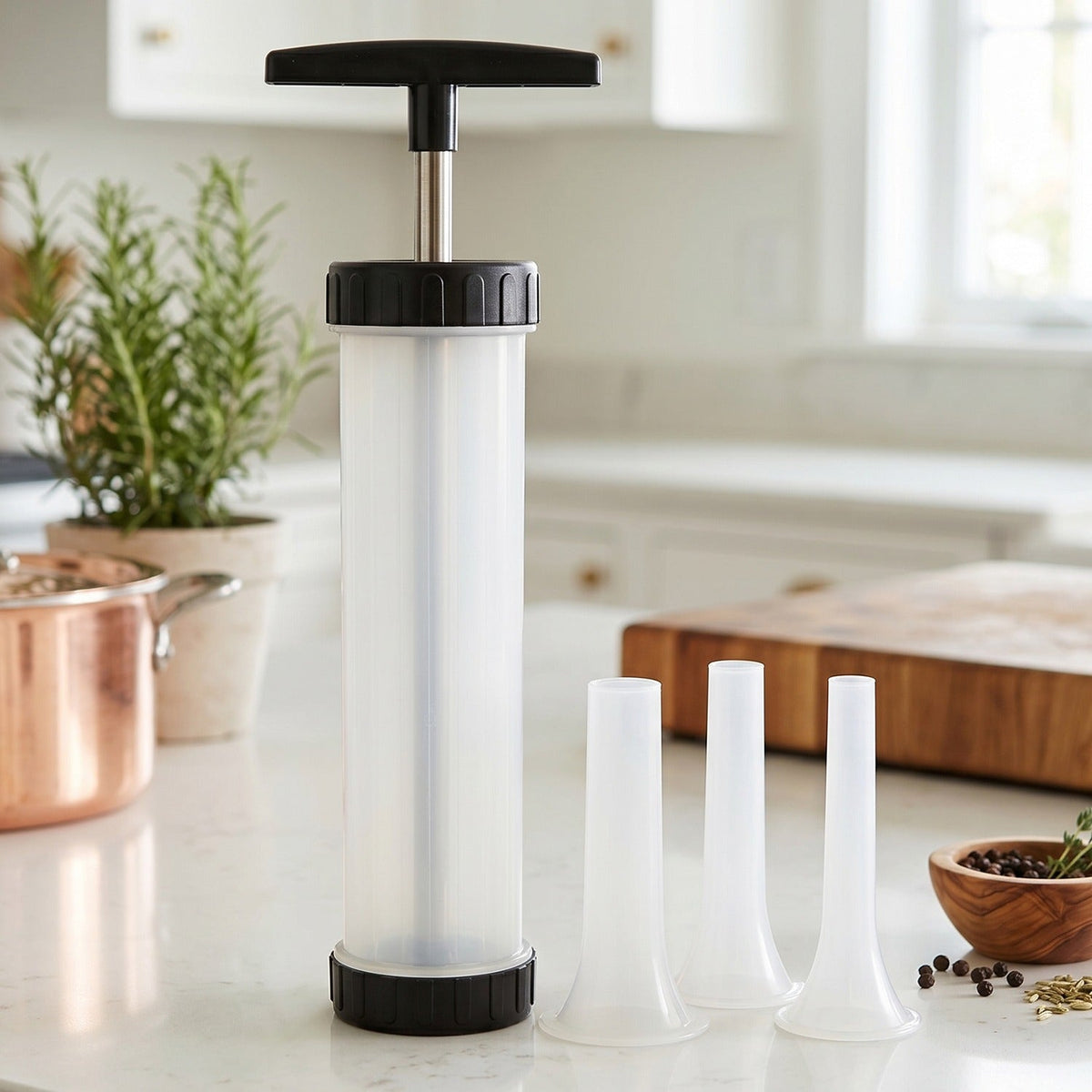 Manual sausage stuffer design view