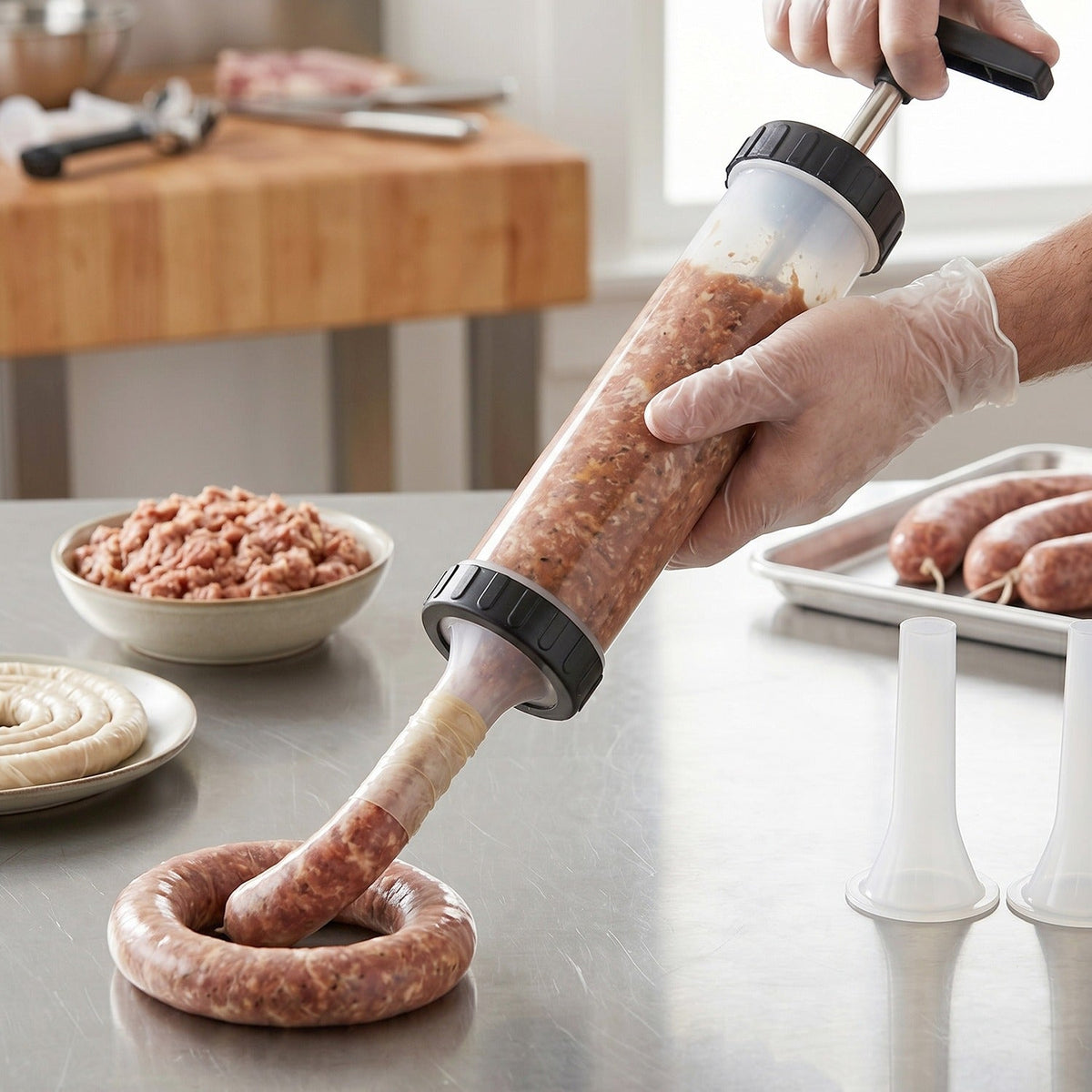 Sausage filler filling use