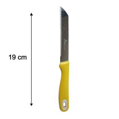 SS Kitchen Knife Set with Plastic Handle Stainless Steel Peeler Combo (4 Pc)