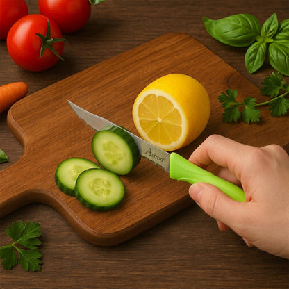 Premium Popular Stainless Steel Kitchen Knife and Peeler Combo Set (3 Pc)