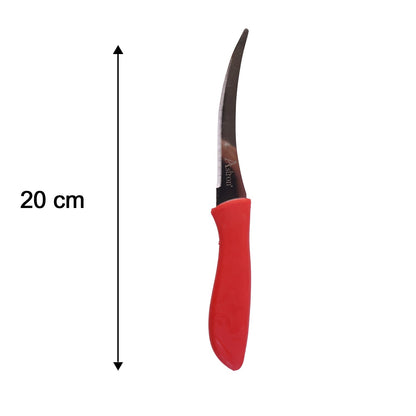 SS Classic Kitchen Knife Set Stainless Steel with Plastic Handle Combo (3 Pc)