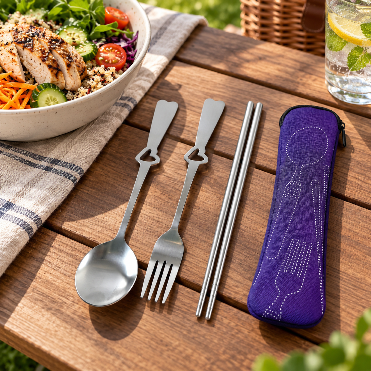 24537 4in1 portable cutlery set with pouch no5