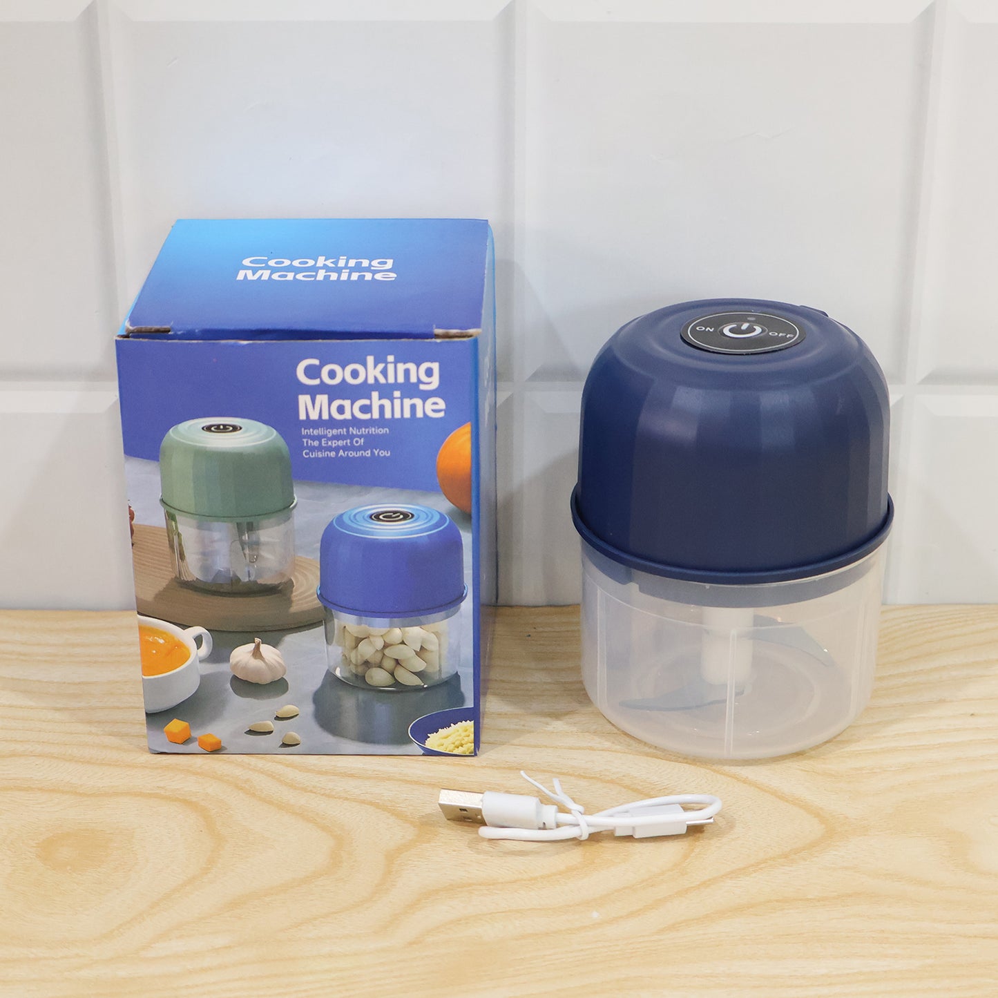 USB Rechargeable Mini Food Chopper with Glass Bowl for Quick Kitchen Prep (1 Pc) - image 8