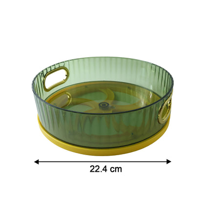 Plastic round rotating storage basket tray - image 6