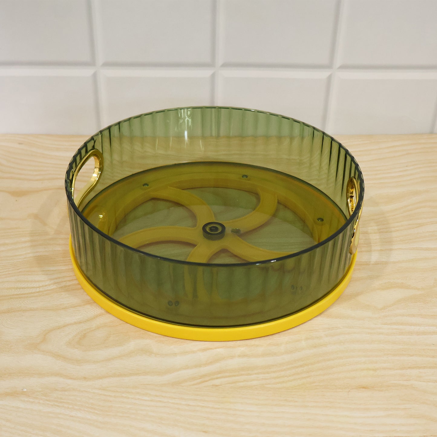Plastic round rotating storage basket tray - image 7