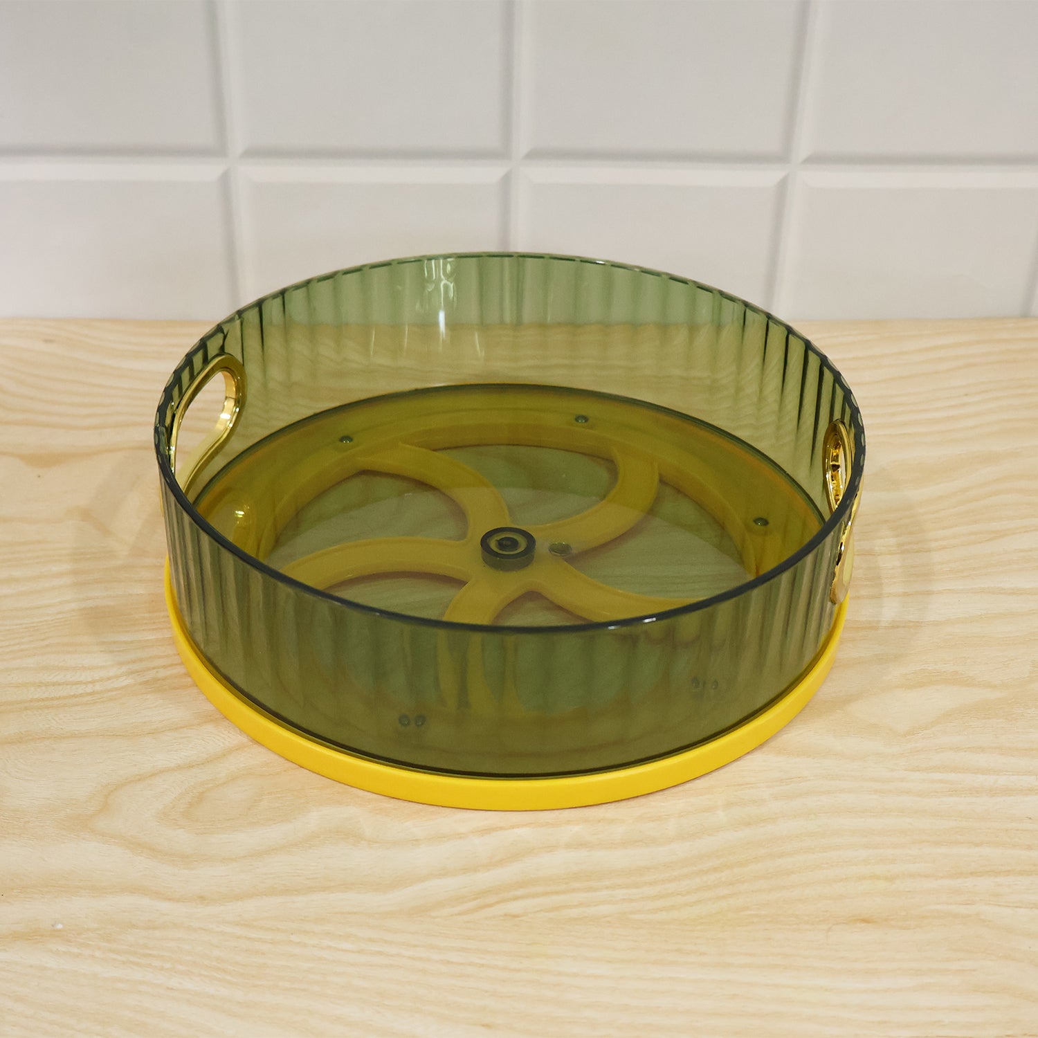 Plastic round rotating storage basket tray - image 7