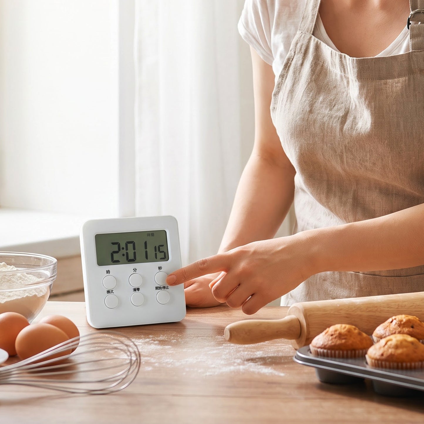 Kitchen timer for cooking and baking