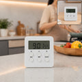 Large Screen Digital Kitchen Timer Machine with Clock and Easy Controls (1 Pc)