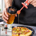250 ML Glass Honey Dispenser Bottle with Dipper for Kitchen and Dining Use (1 Pc)
