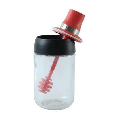 honey dispenser bottle white background