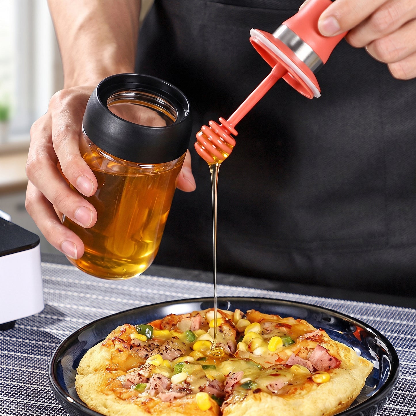 honey dipper dispenser serving application