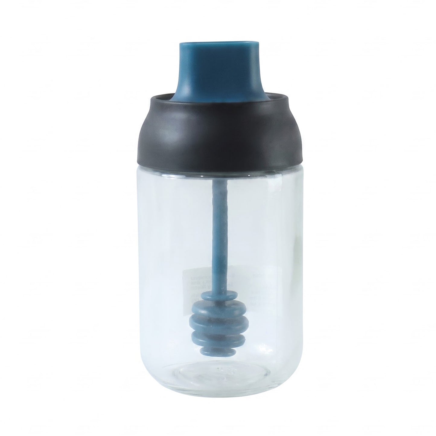 Oil dispenser bottle with brush on white background