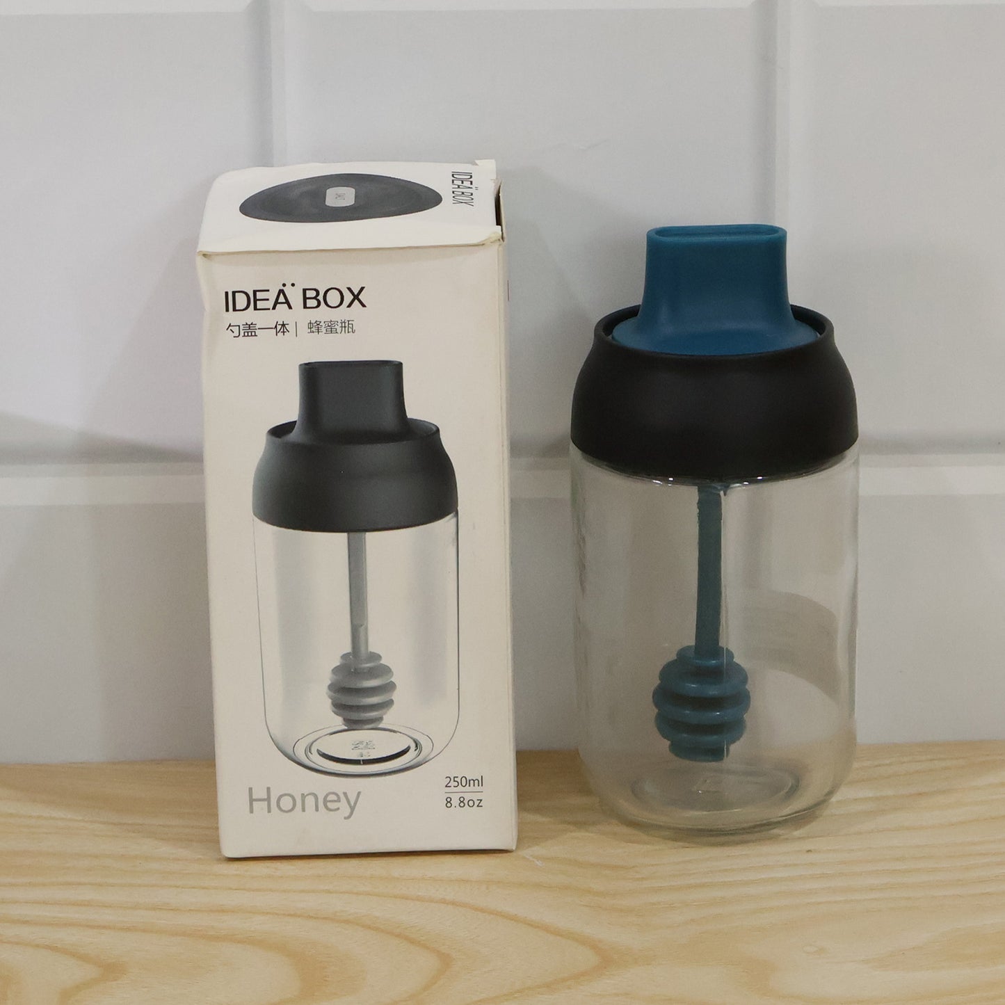 Live product photo with color box packaging
