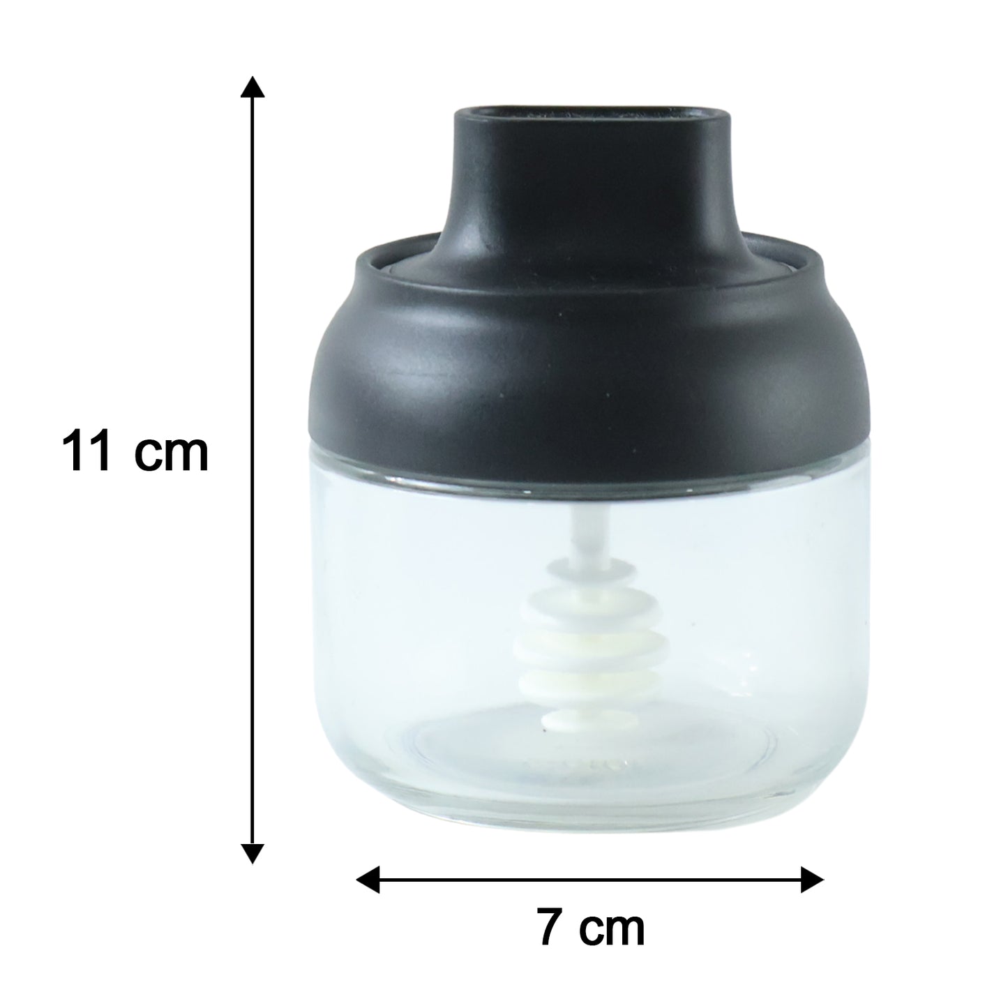 Round dispenser size 11 cm by 7 cm with 280 ml capacity