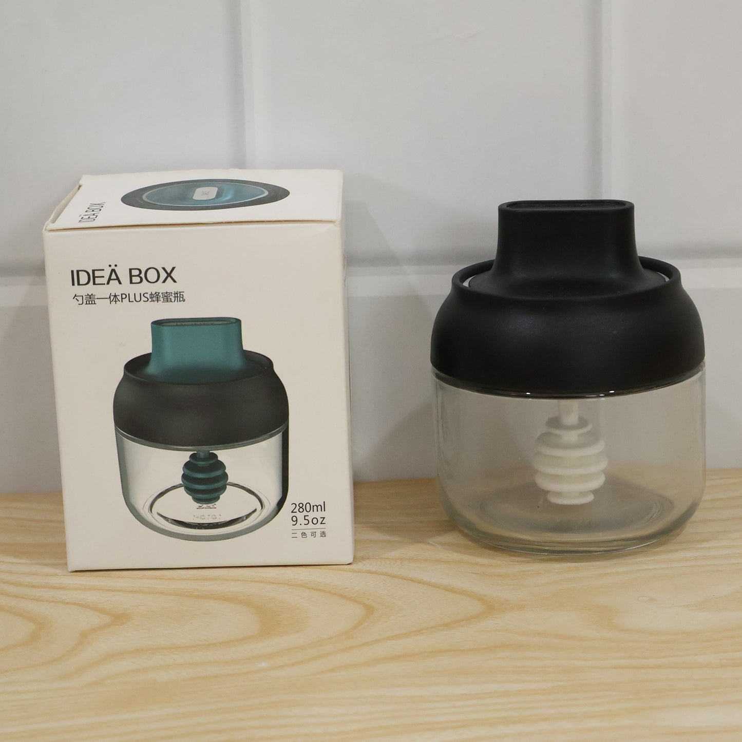 Live product photo with color box packaging