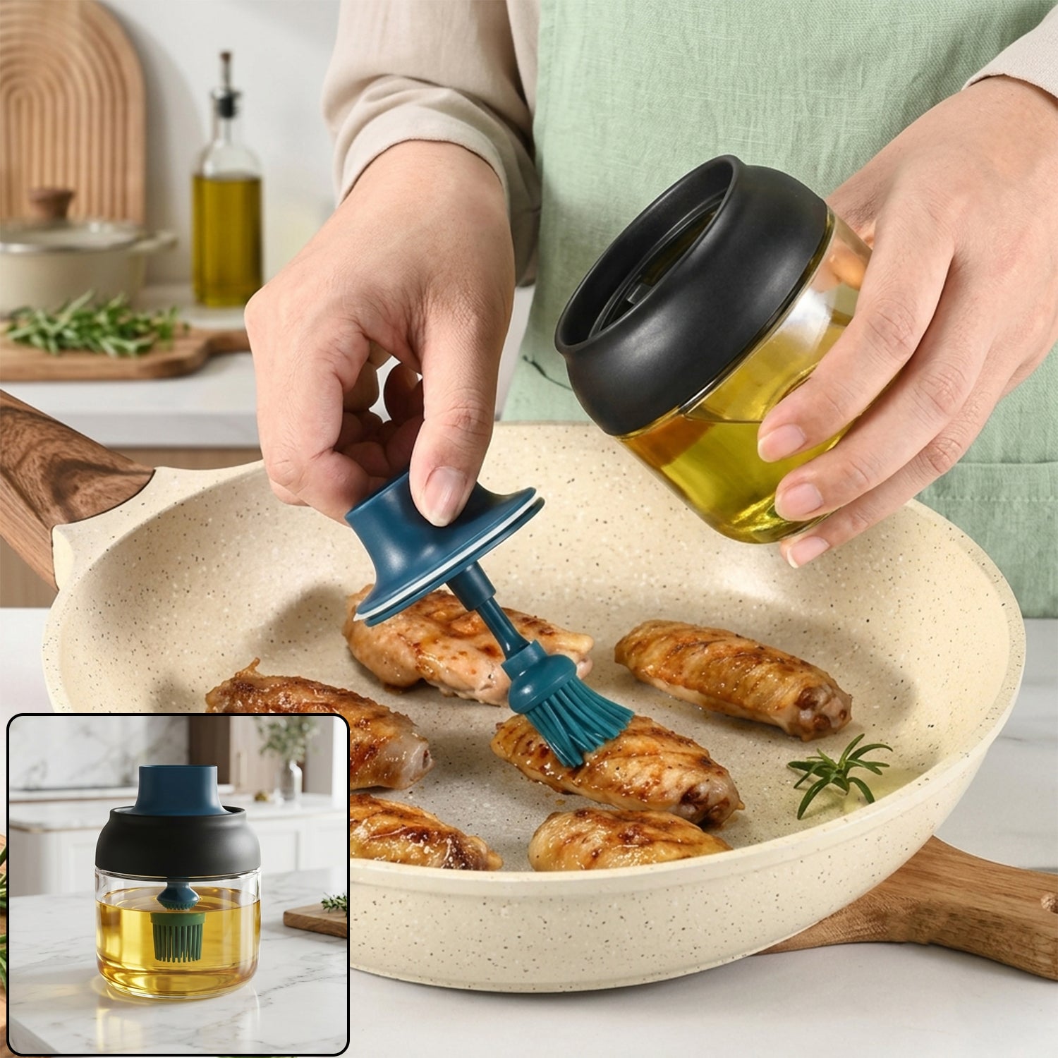 24572 round glass oil dispenser with brush hero
