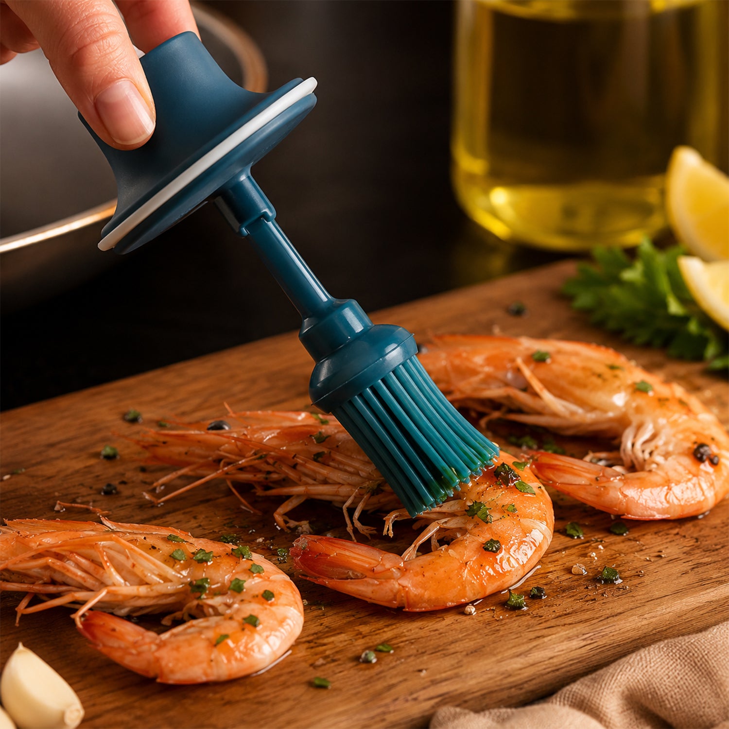 silicone oil brush food application