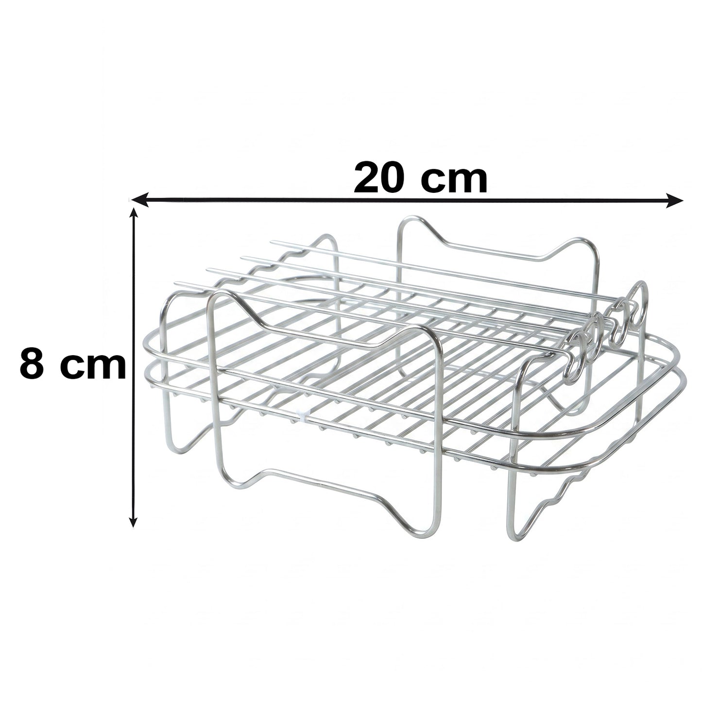 Air fryer cooking rack dimensions