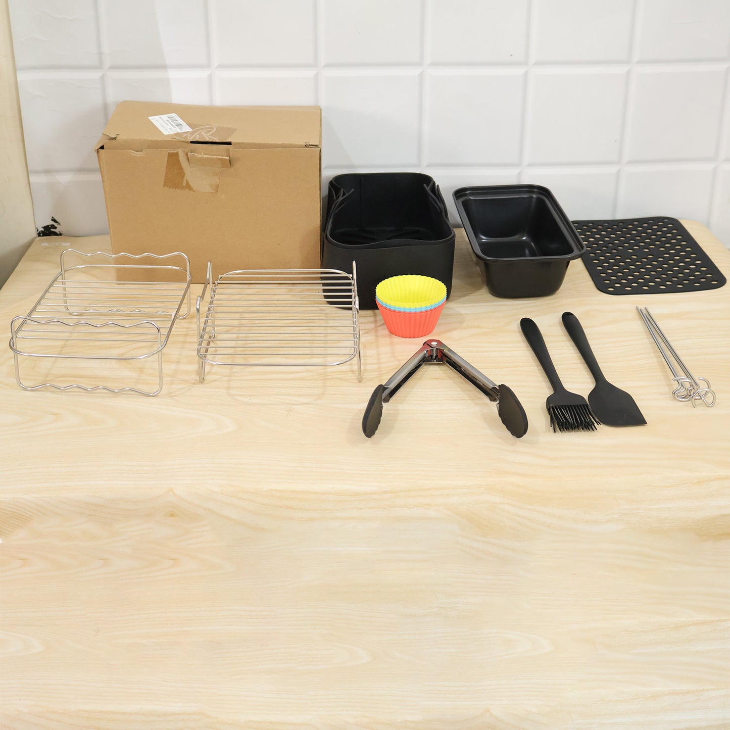 Air fryer accessories combo live product photo