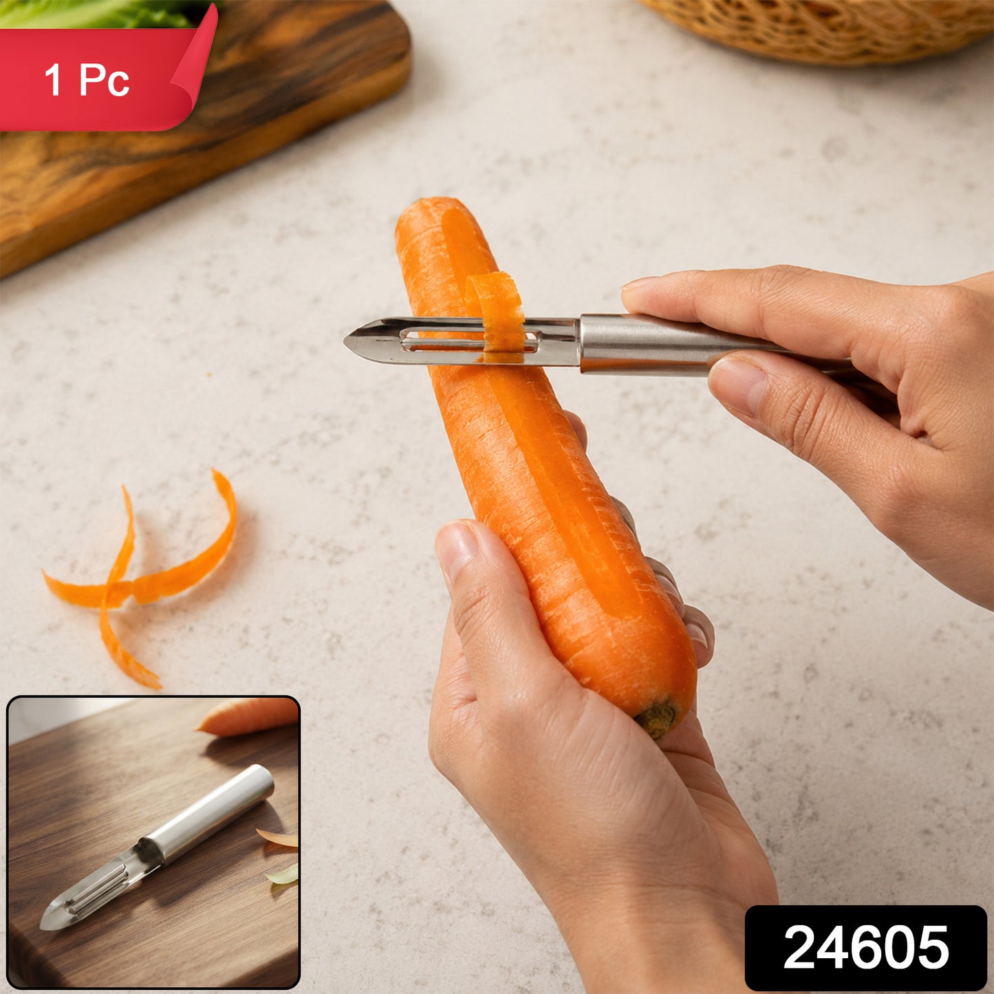 24605 stainless steel peeler SKU image