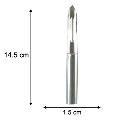 Stainless steel peeler size guide