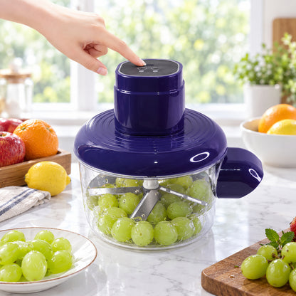 One touch automatic peeler operating with fresh grapes