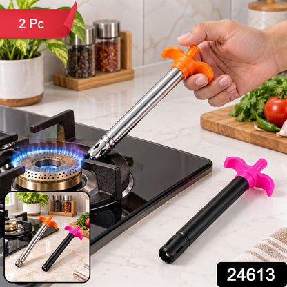 Kitchen gas stove lighter set with product code 24613 and 2 Pc label