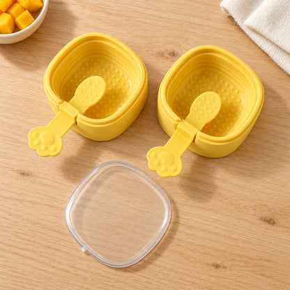 Yellow Ice Cream Moulds with Paw Handles