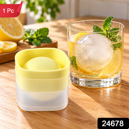 Yellow Lid Ice Sphere Maker