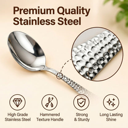 Textured Stainless Steel Cutlery