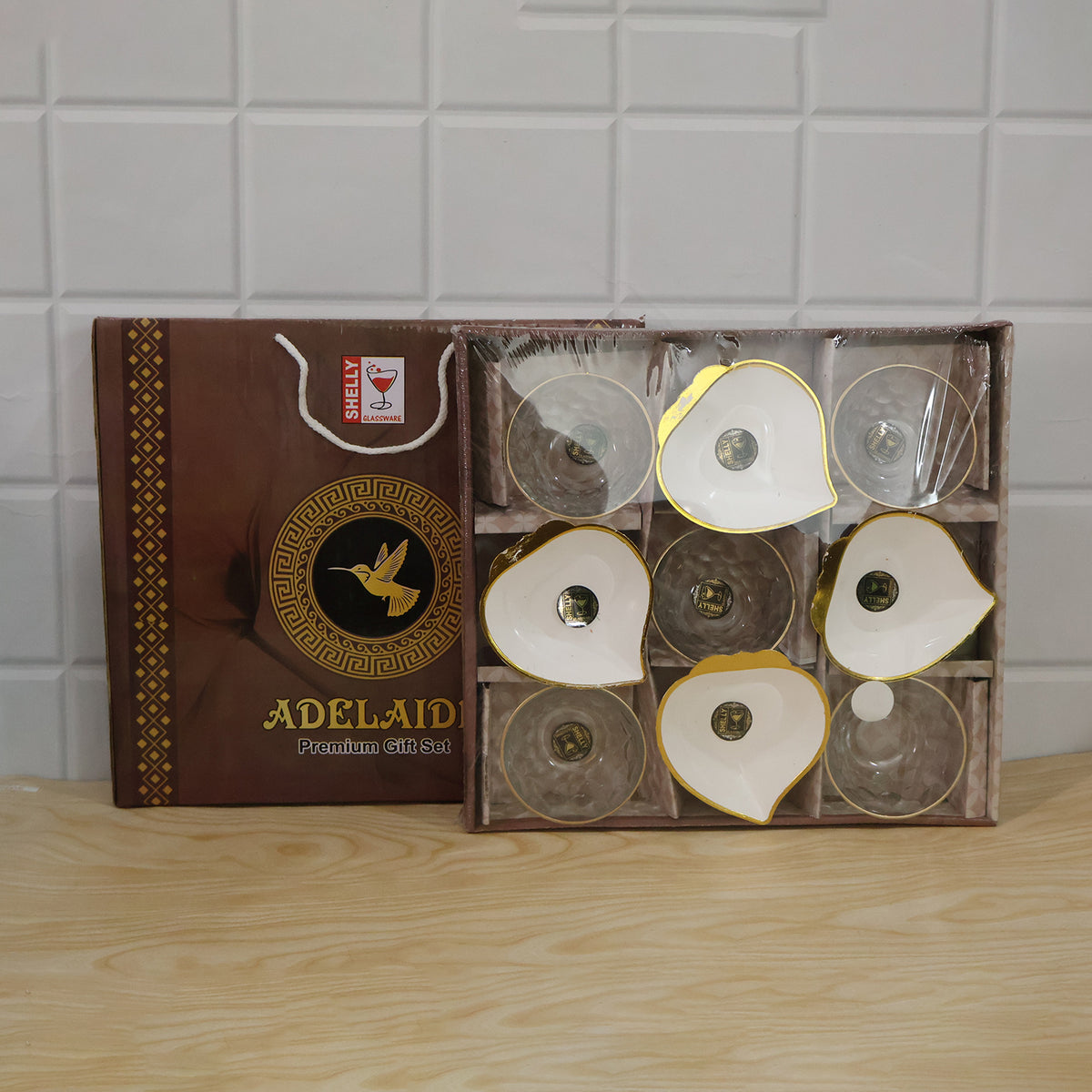 Glass Bowls and Leaf Dishes Gift Set