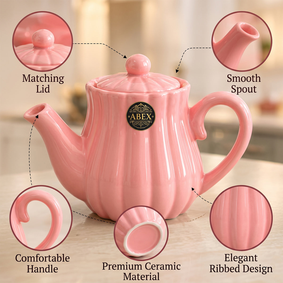 Ceramic Teapot with Lid