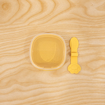 Lifestyle shot of square ice cream mould with ingredients