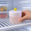 Round Ice Cube Tray with Storage Container and Knob Lid for Drinks (1 Pc)