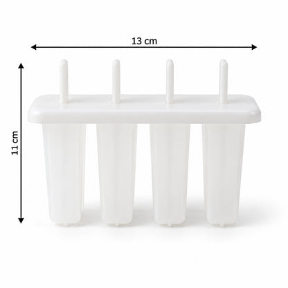 Reusable four cavity popsicle mould with lid and removable sticks 06