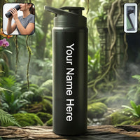 Customized Premium Stainless Steel Sports Water Bottle with Flip Top Lid 900 ML