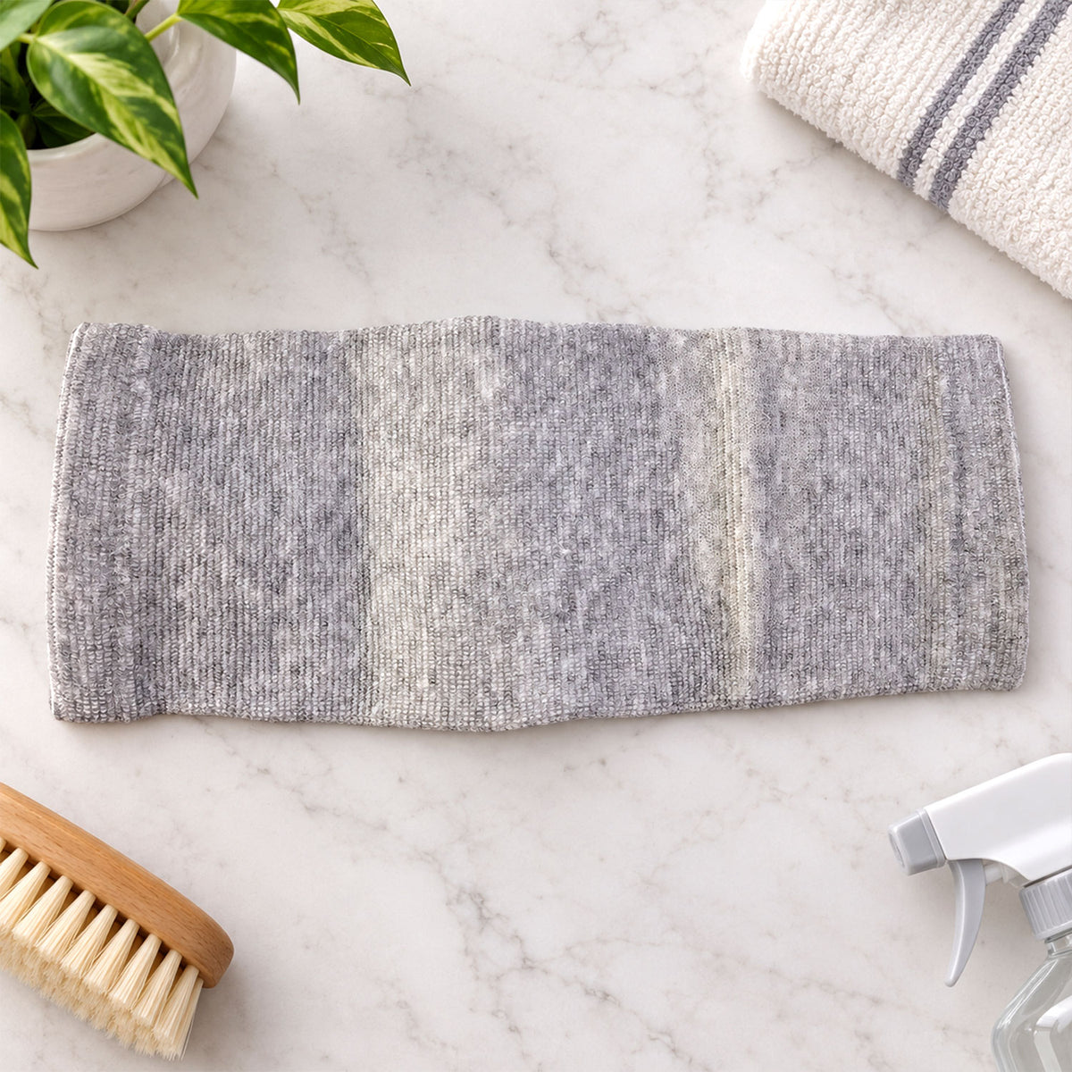 Knitted ankle sleeve laid flat