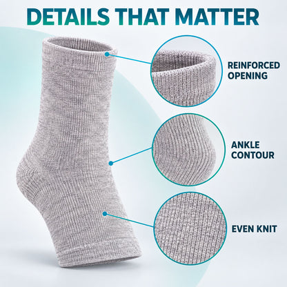 Ankle sleeve contour and reinforced opening details