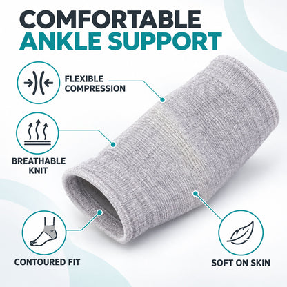 Flexible knitted ankle sleeve design