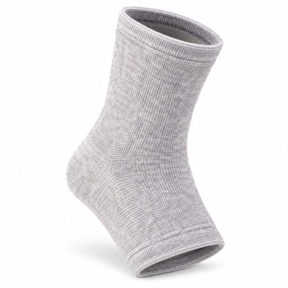 Open-toe ankle sleeve on white background